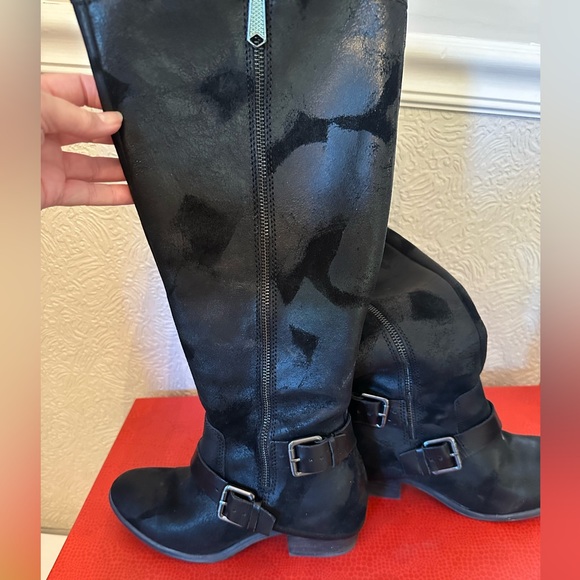 Donald J Pliner suede & leather knee high boot - Picture 3 of 6